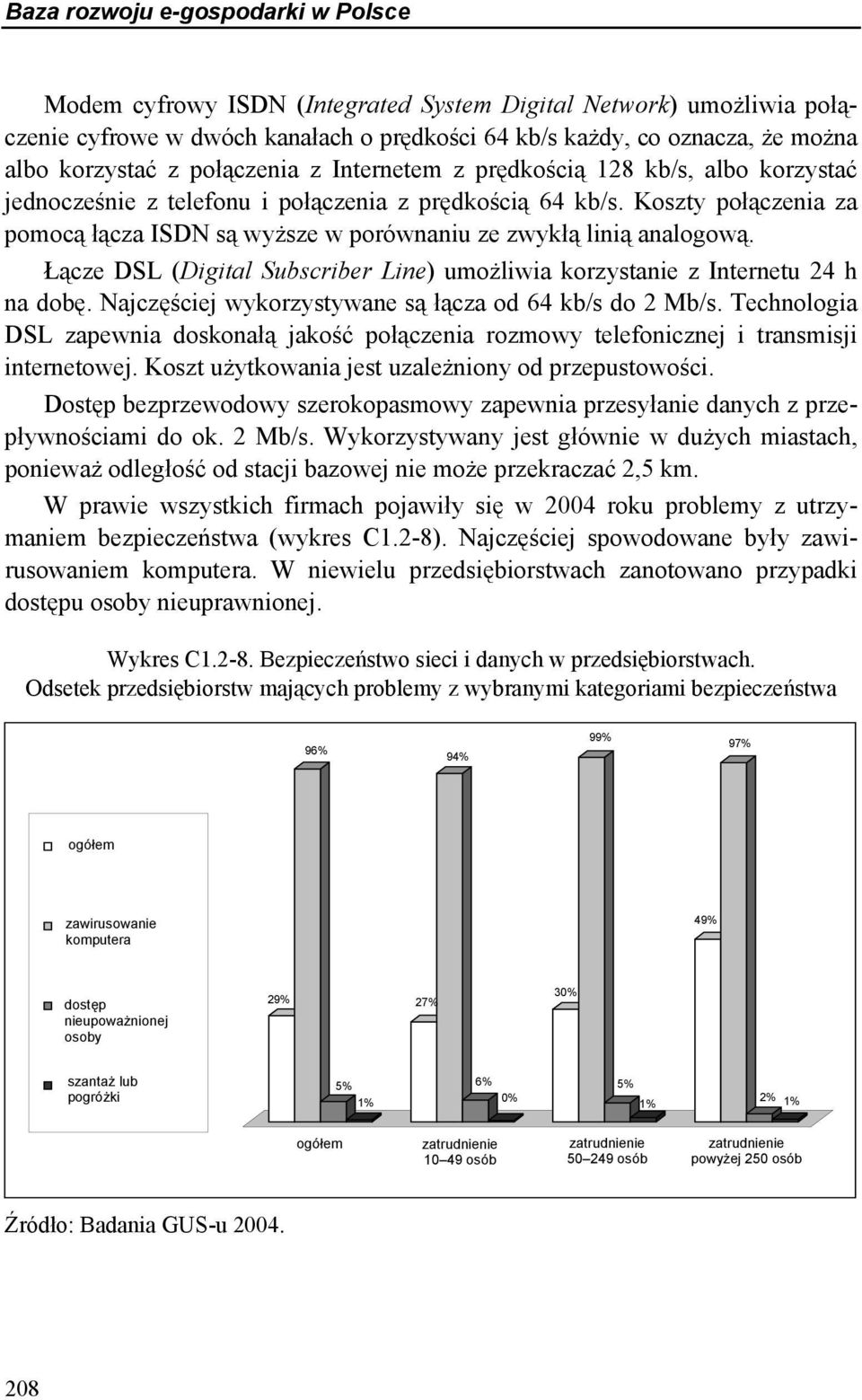 Koszty połączenia za pomocą łącza ISDN są wyższe w porównaniu ze zwykłą linią analogową. Łącze DSL (Digital Subscriber Line) umożliwia korzystanie z Internetu 24 h na dobę.