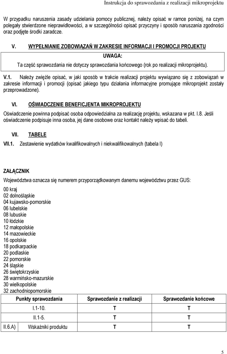 V.1. NaleŜy zwięźle opisać, w jaki sposób w trakcie realizacji projektu wywiązano się z zobowiązań w zakresie informacji i promocji (opisać jakiego typu działania informacyjne promujące mikroprojekt