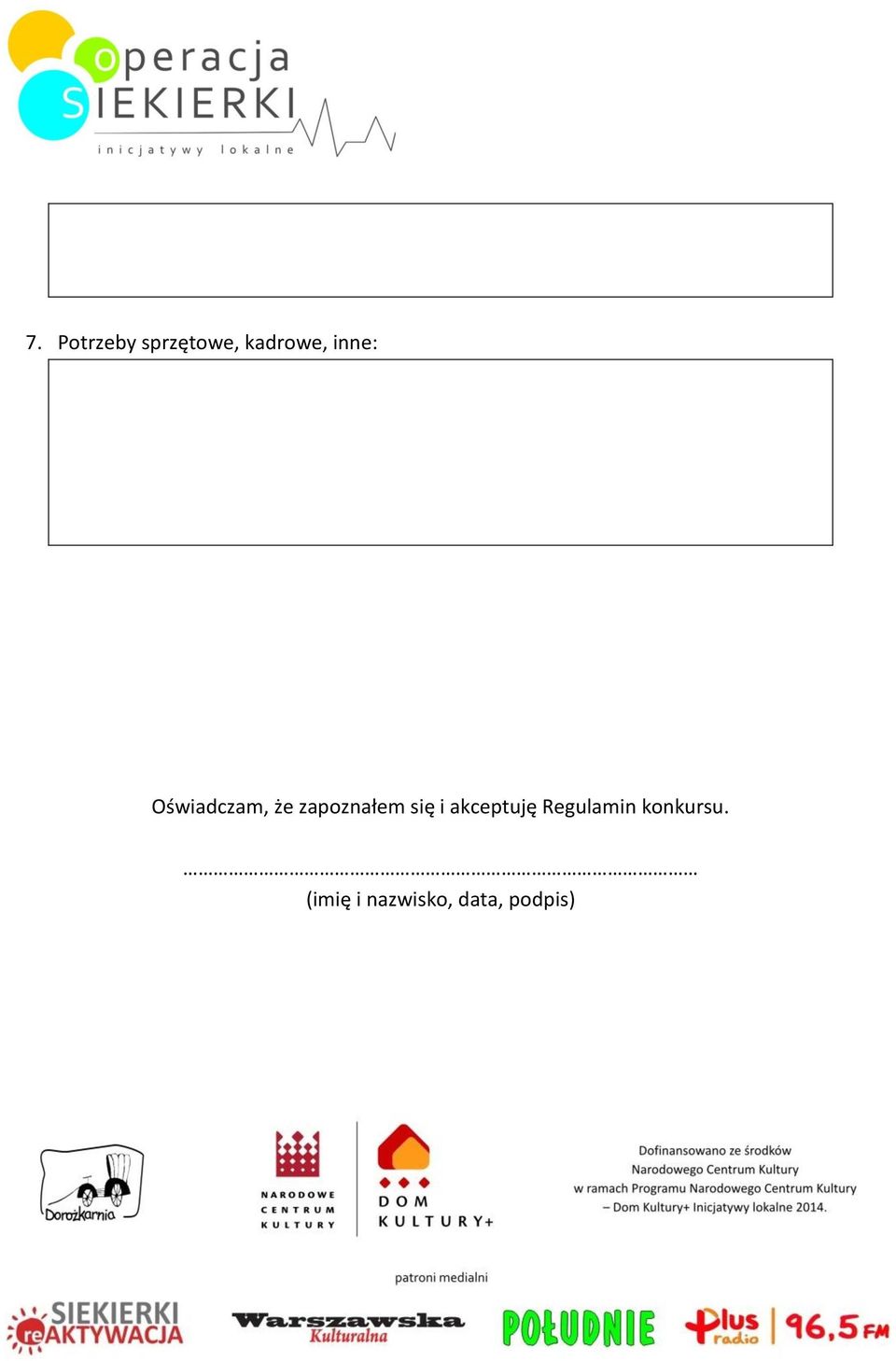 się i akceptuję Regulamin