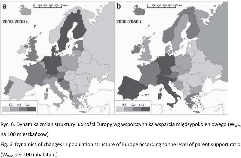 wsparcia międzypokoleniowego (W WM na 100 mieszkańców) Fig. 6.