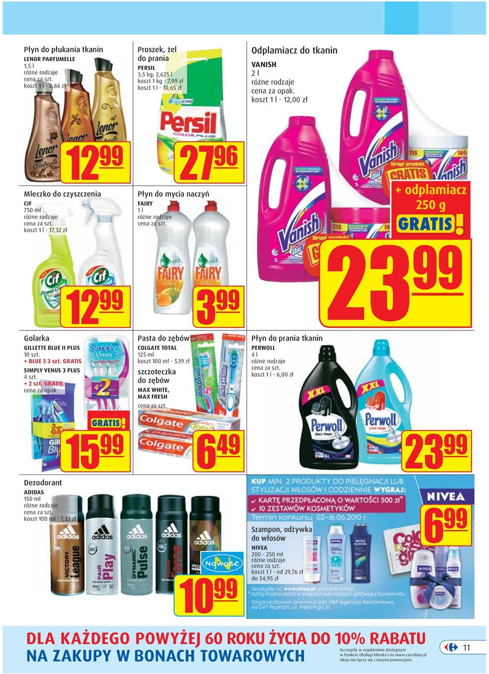 GRATIS SIMPLY VENUS 3 PLUS 4 szt. + 2 szt.