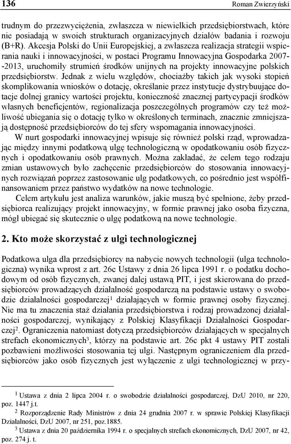 projekty innowacyjne polskich przedsiębiorstw.