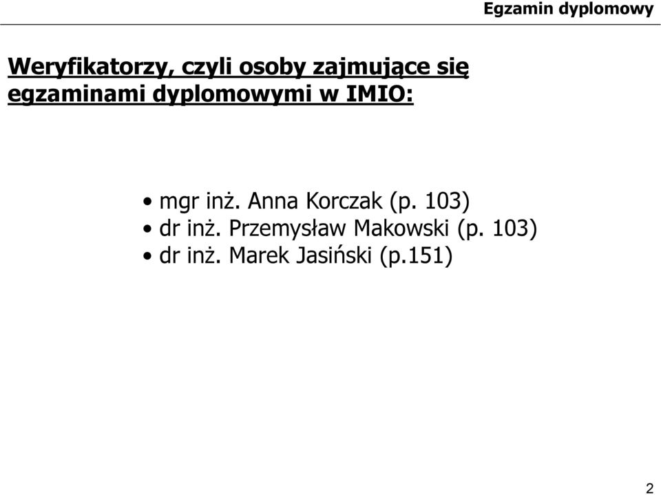 Anna Korczak (p. 103) dr inż.