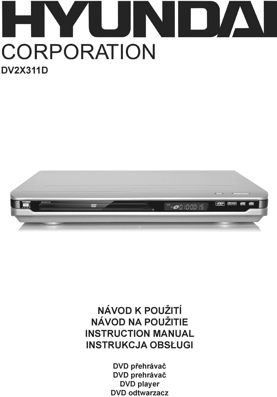 INSTRUKCJA OBSŁUGI DVD přehrávač