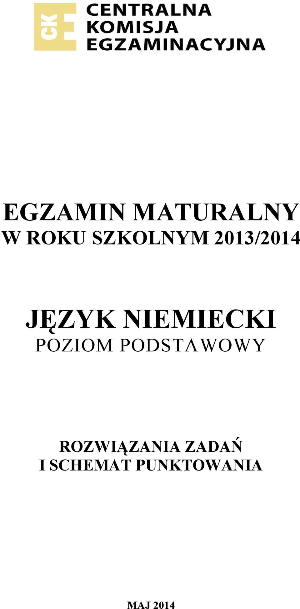 NIEMIECKI POZIOM PODSTAWOWY