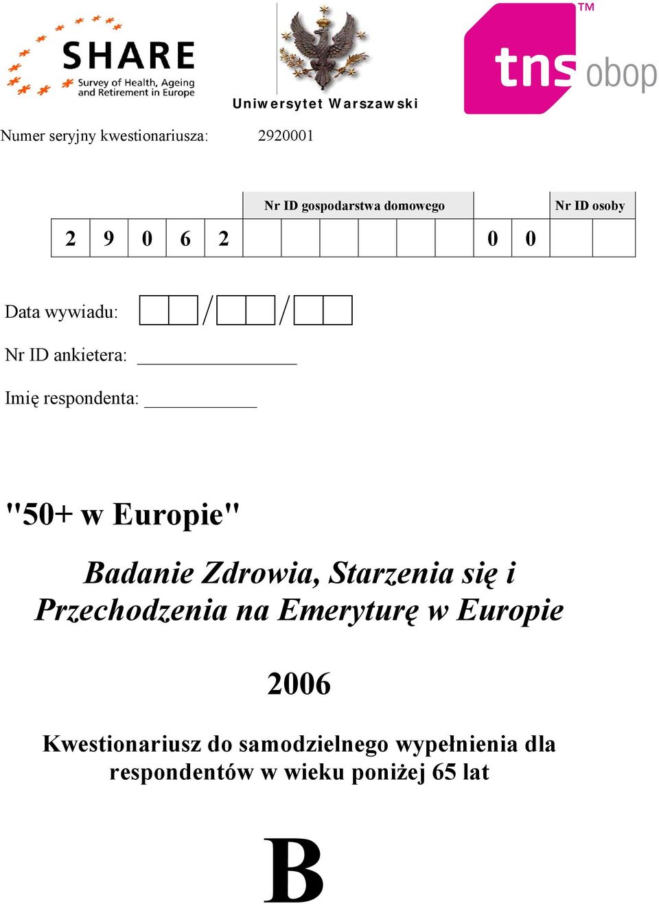 "50+ w Europie" Badanie Zdrowia, Starzenia się i Przechodzenia na Emeryturę w Europie