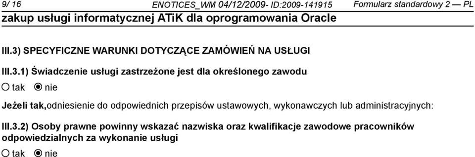 określonego zawodu Jeżeli,odsie do odpowiednich przepisów ustawowych, wykonawczych lub