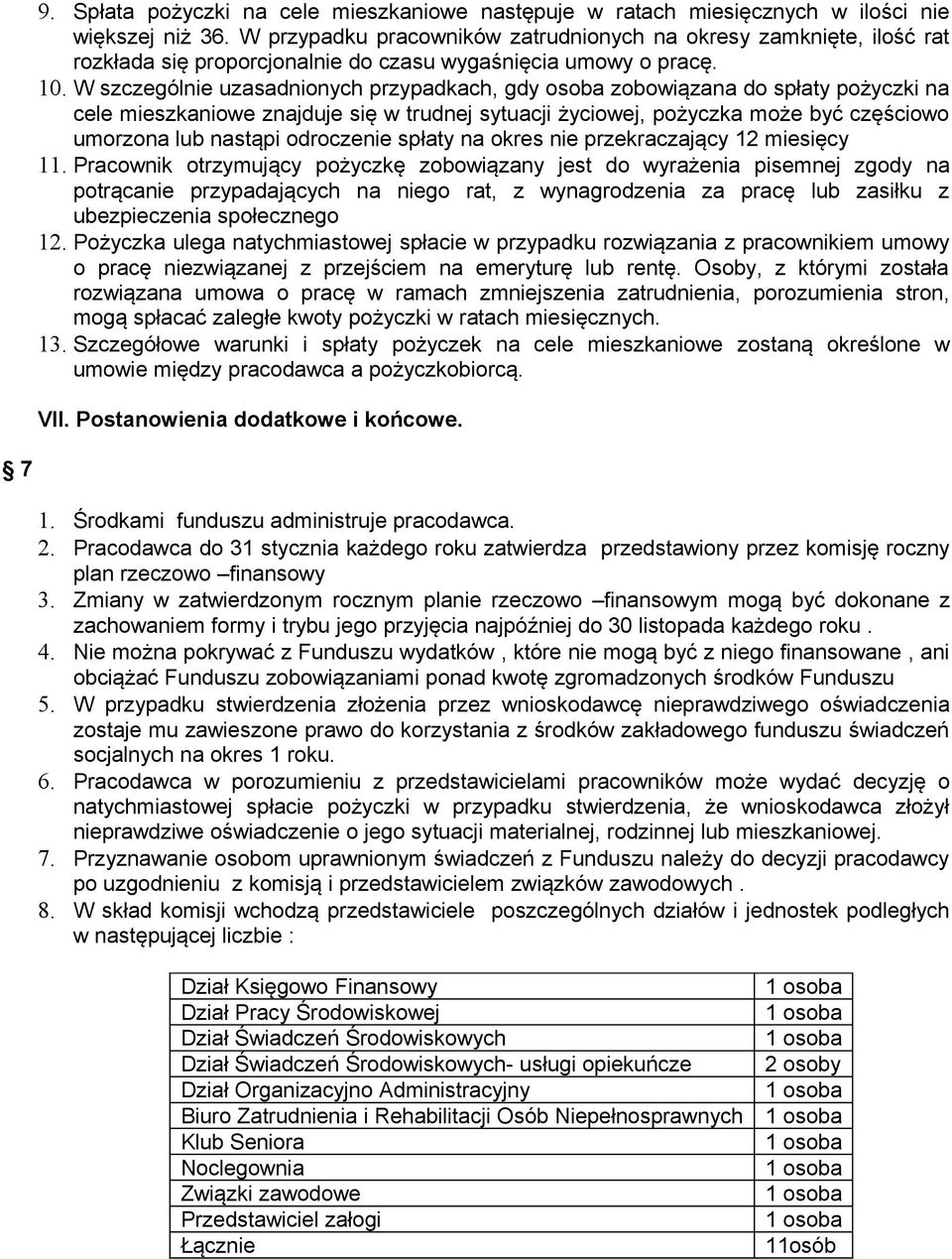 W szczególnie uzasadnionych przypadkach, gdy osoba zobowiązana do spłaty pożyczki na cele mieszkaniowe znajduje się w trudnej sytuacji życiowej, pożyczka może być częściowo umorzona lub nastąpi