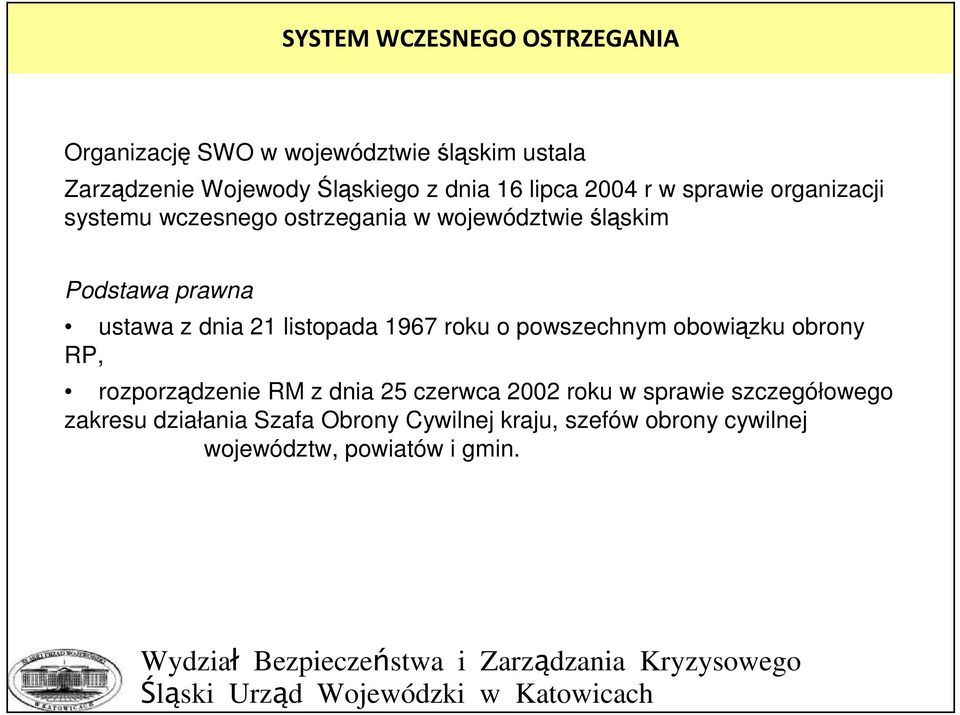 powszechnym obowiązku obrony RP, rozporządzenie RM z dnia 25 czerwca 2002 roku w sprawie szczegółowego zakresu działania Szafa Obrony