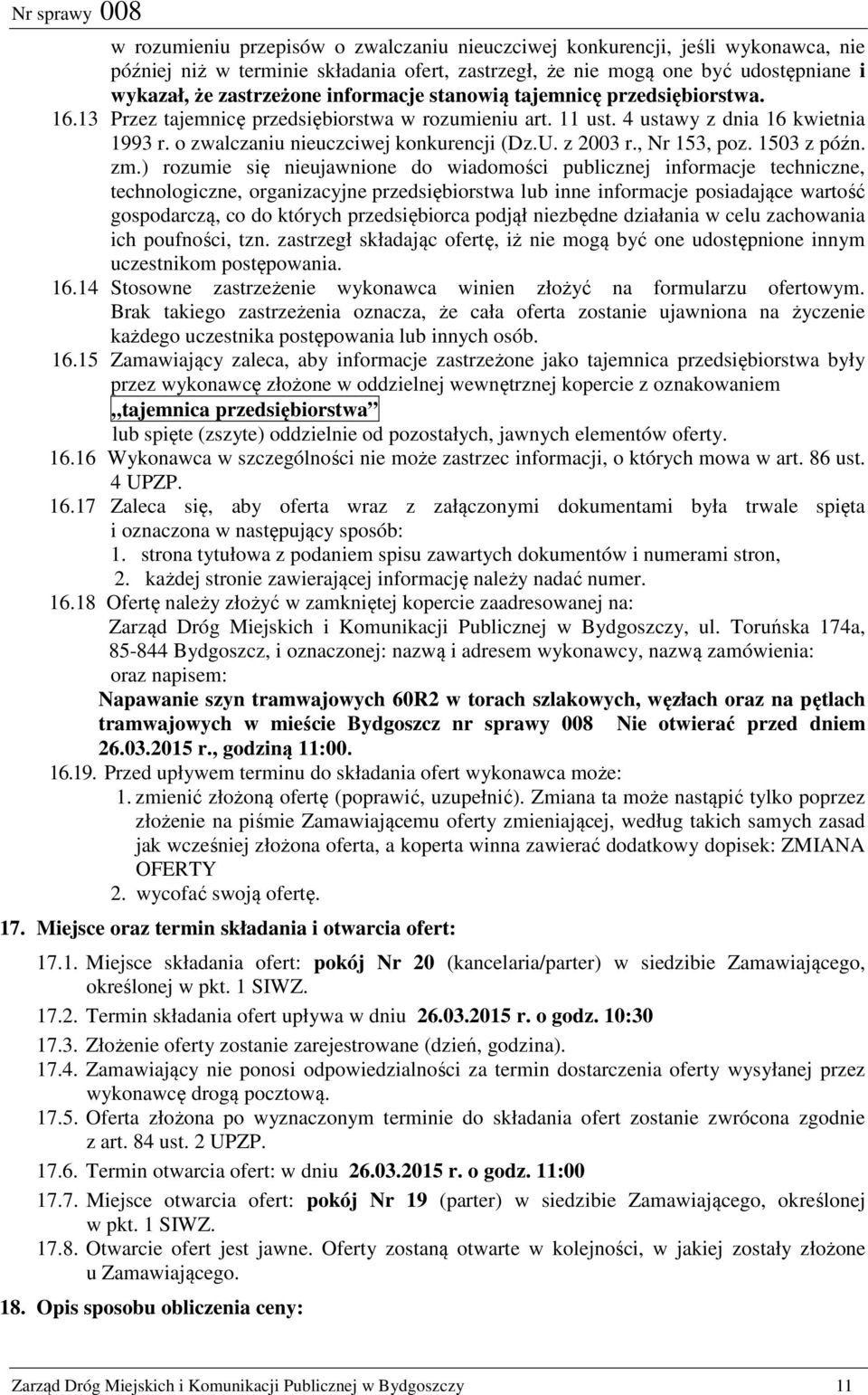 z 2003 r., Nr 153, poz. 1503 z późn. zm.