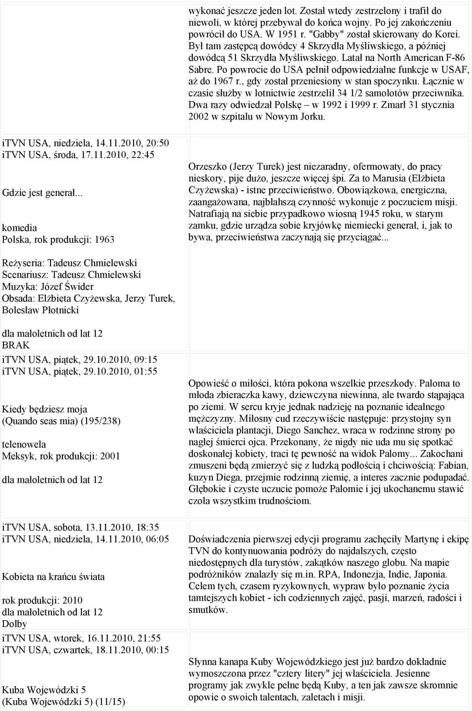 , gdy został przeniesiony w stan spoczynku. Łącznie w czasie służby w lotnictwie zestrzelił 34 1/2 samolotów przeciwnika. Dwa razy odwiedzał Polskę w 1992 i 1999 r.