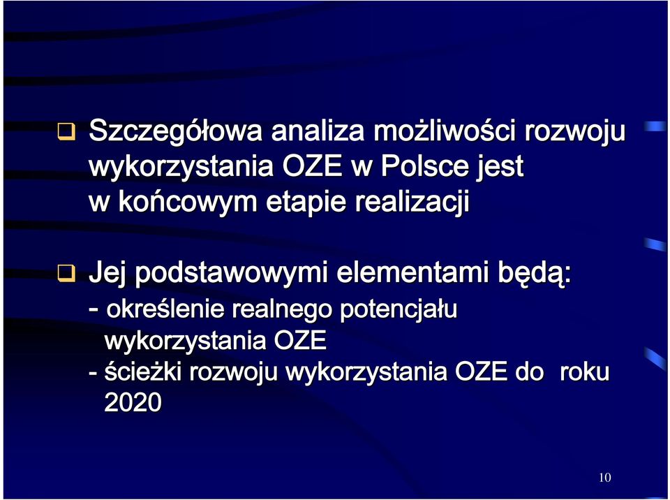 podstawowymi elementami będą: b - określenie realnego