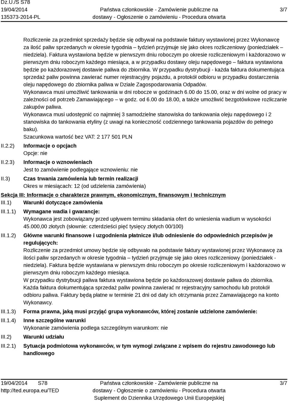 (poniedziałek niedziela).