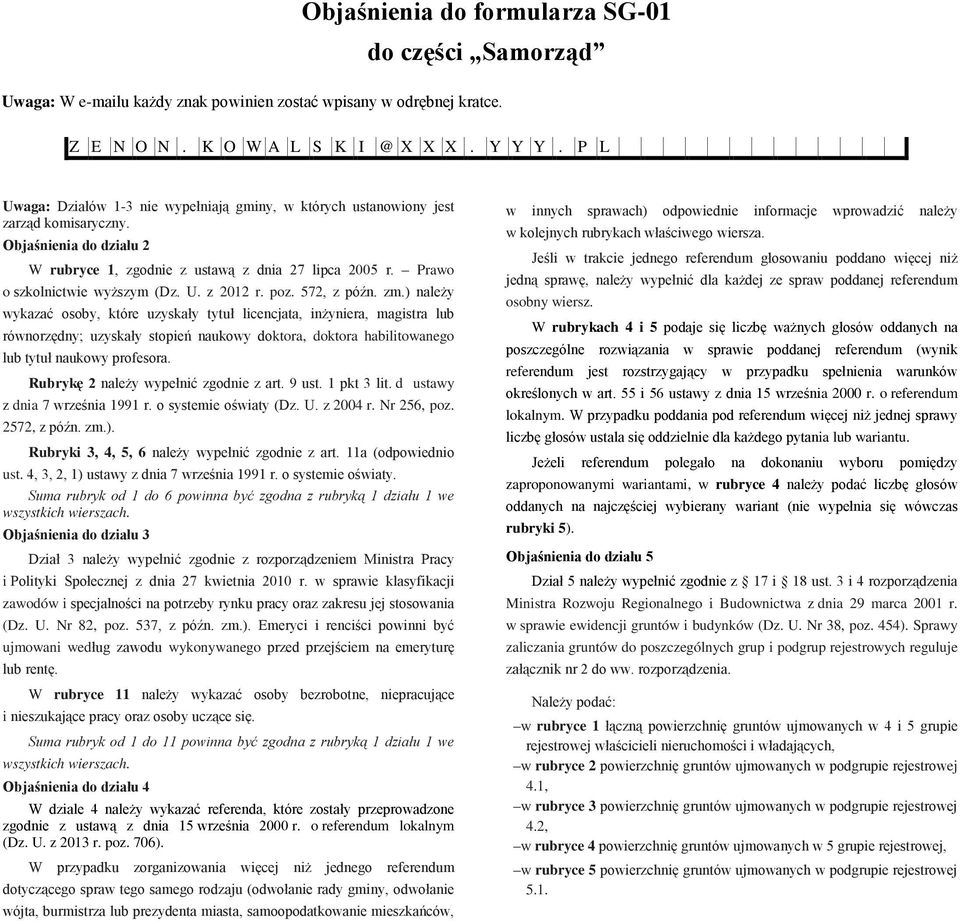 Prawo o szkolnictwie wyższym (Dz. U. z 2012 r. poz. 572, z późn. zm.