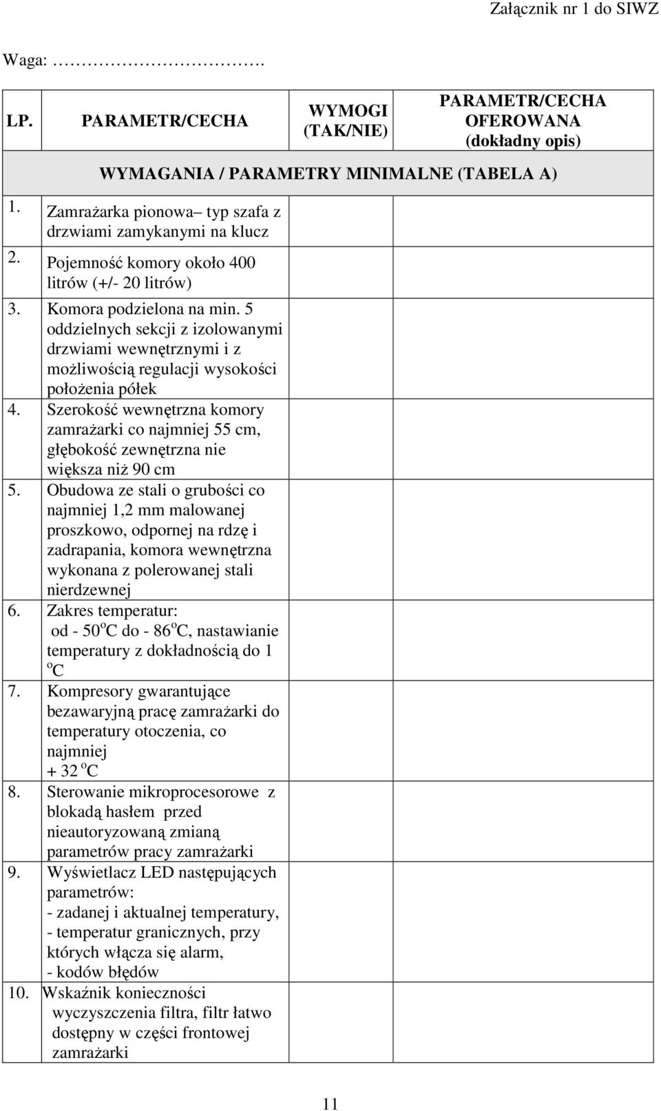 5 oddzielnych sekcji z izolowanymi drzwiami wewnętrznymi i z możliwością regulacji wysokości położenia półek 4.