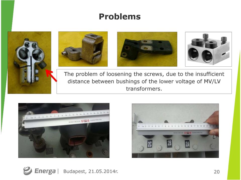 bushings of the lower voltage of MV/LV