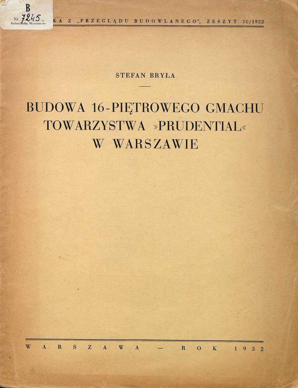 BUDOWA 16-PIĘTROWEGO GMACHU