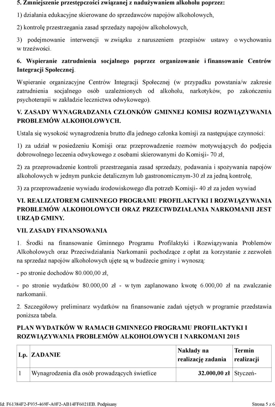 Wspieranie zatrudnienia socjalnego poprzez organizowanie i finansowanie Centrów Integracji Społecznej.