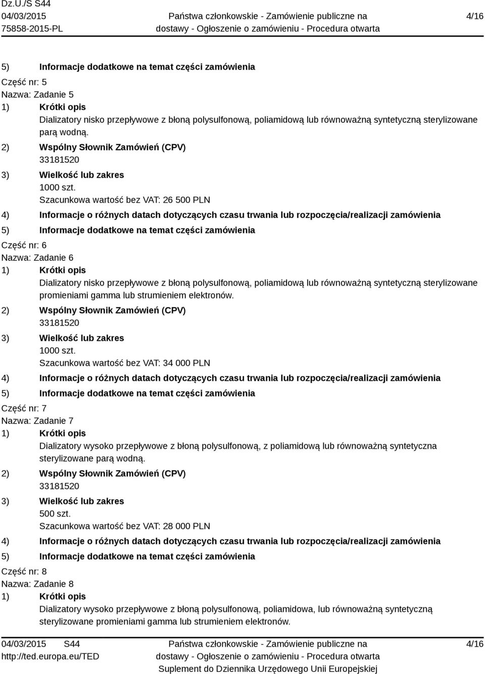 strumieniem elektronów. 1000 szt.