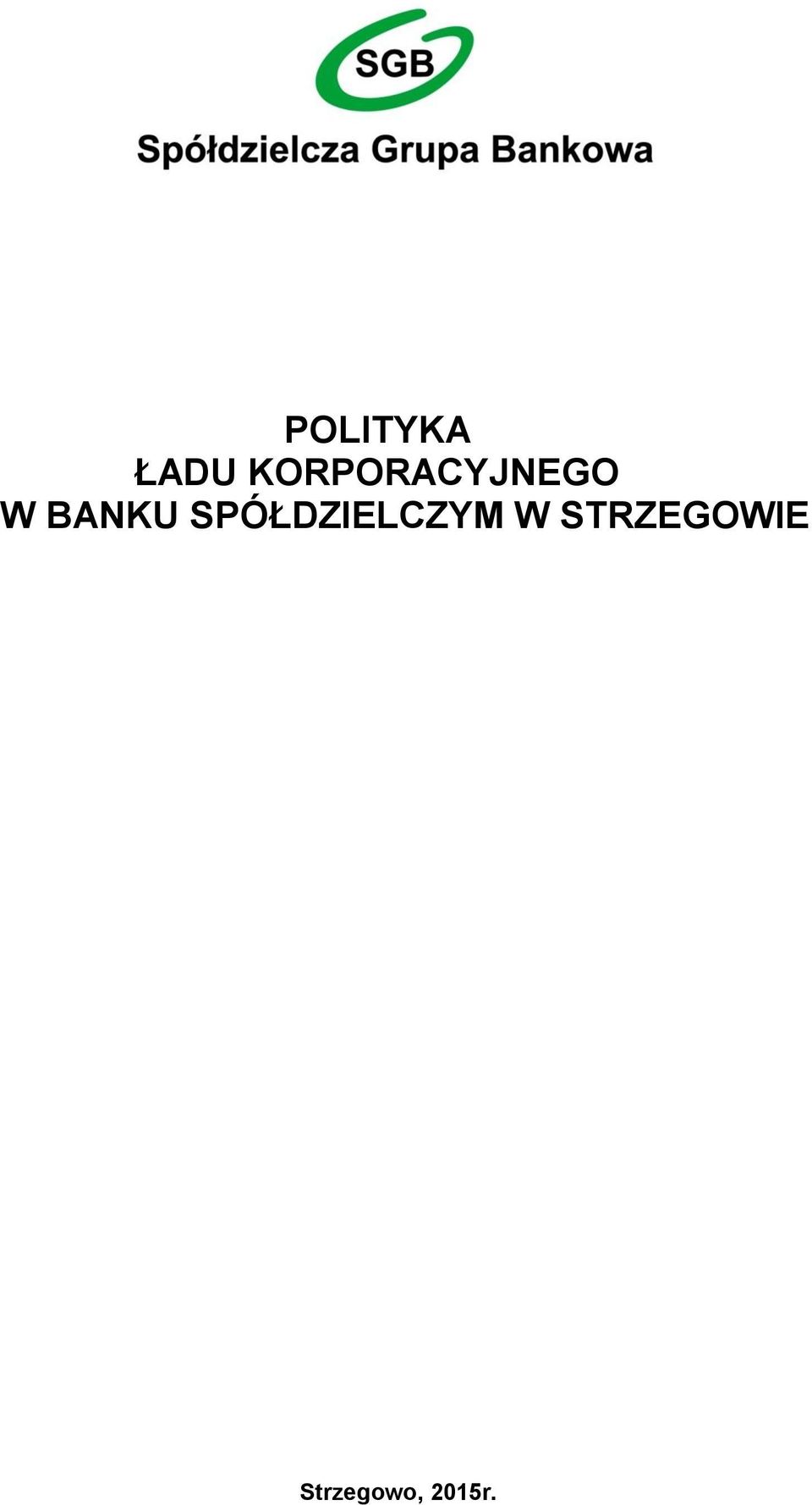 BANKU SPÓŁDZIELCZYM