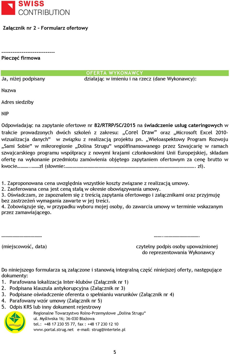 związku z realizacją projektu pn.