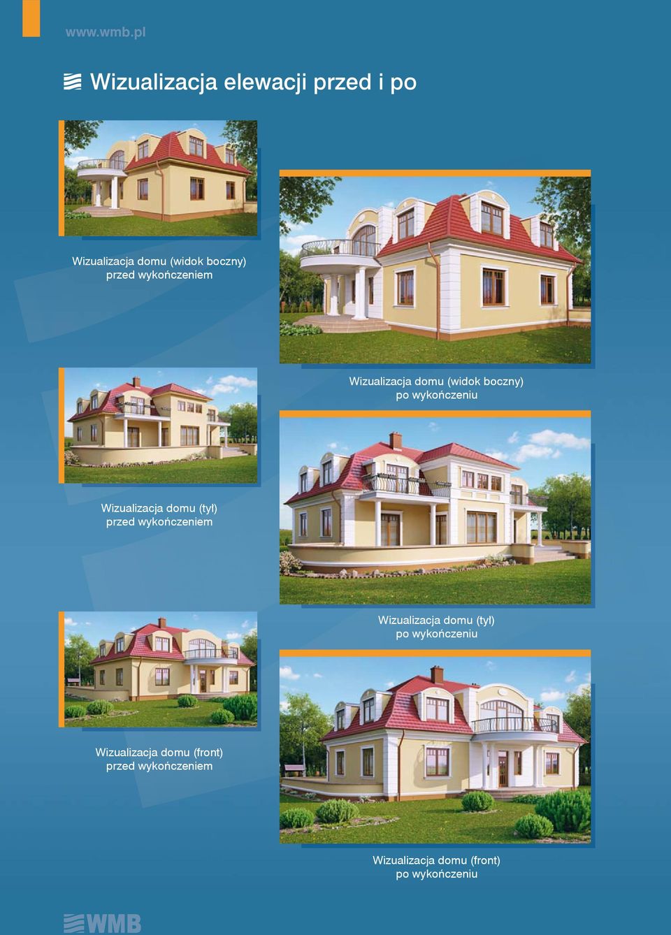 wykończeniem Wizualizacja domu (widok boczny) po wykończeniu Wizualizacja domu