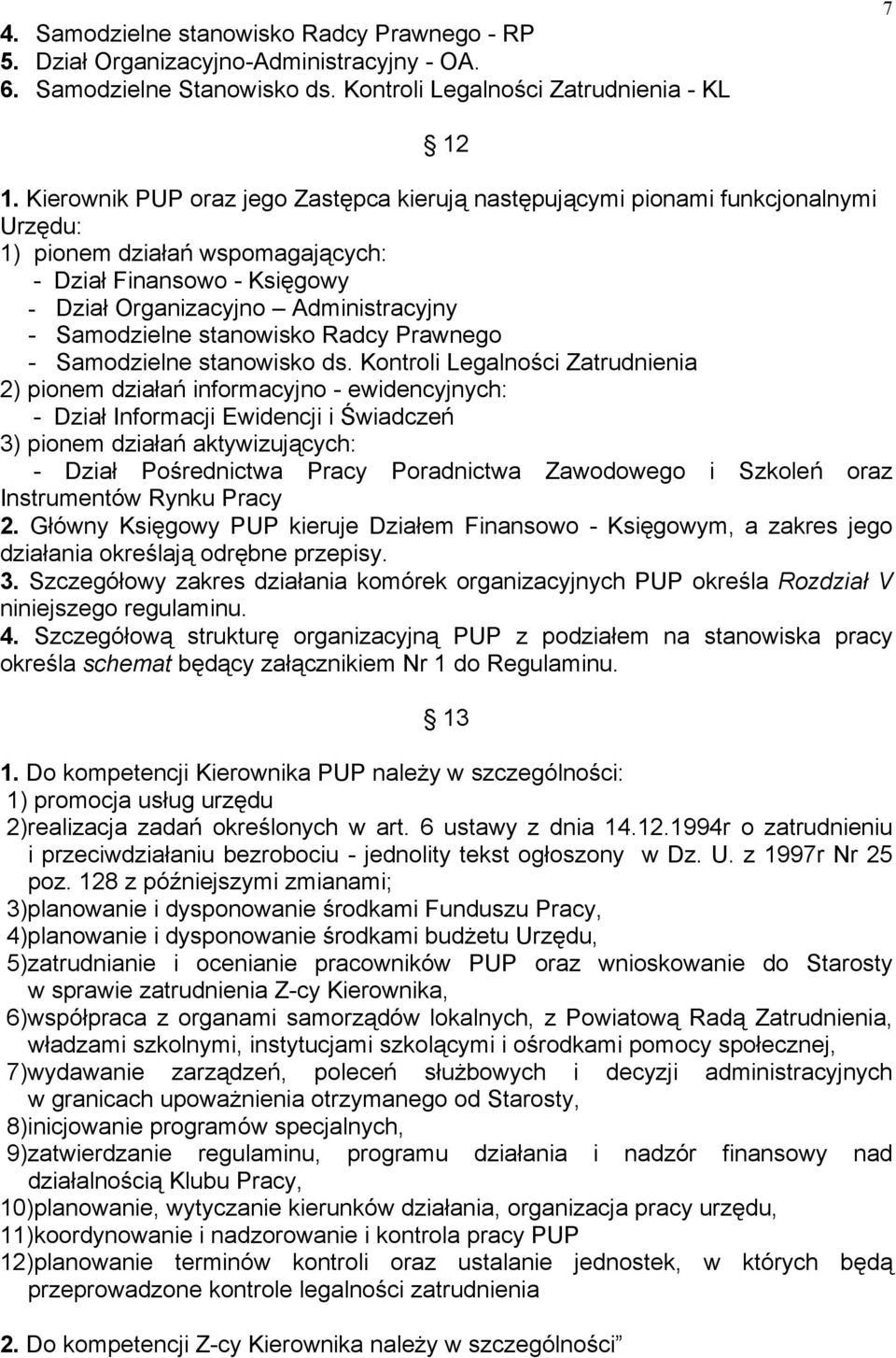 Samodzielne stanowisko Radcy Prawnego - Samodzielne stanowisko ds.