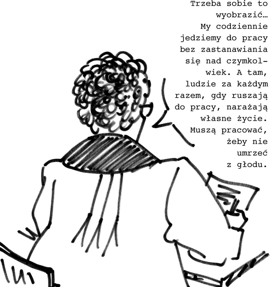 A tam, ludzie za każdym razem, gdy ruszają do pracy,