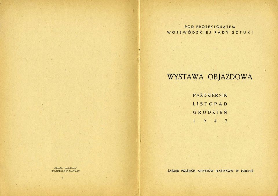 U D Z I E Ń 1 9 4 7 Okładkę WŁADYSŁAW projektował