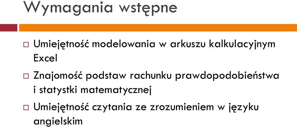 rachunku prawdopodobieństwa i statystki