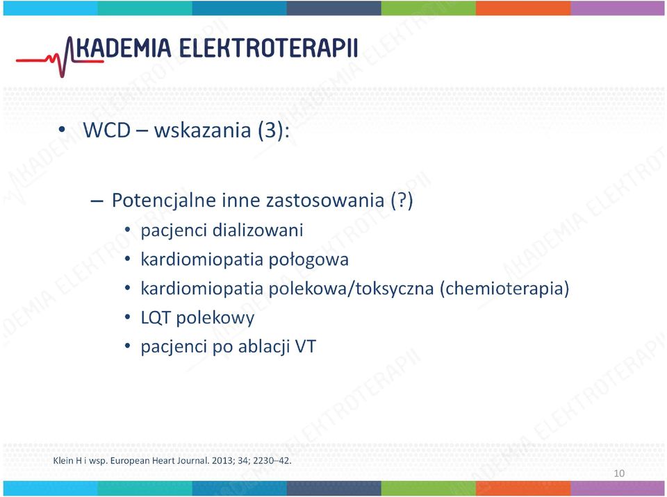 kardiomiopatia polekowa/toksyczna (chemioterapia) LQT