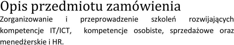 szkoleń rozwijających kompetencje