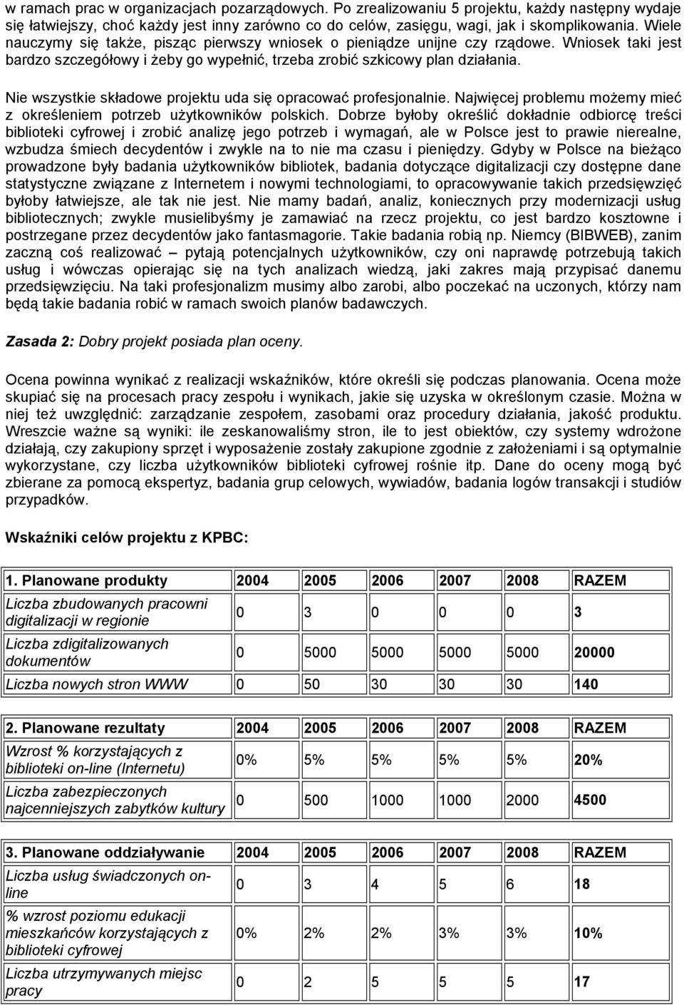 Nie wszystkie składowe projektu uda się opracować profesjonalnie. Najwięcej problemu moŝemy mieć z określeniem potrzeb uŝytkowników polskich.
