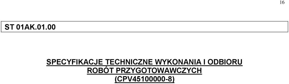 TECHNICZNE WYKONANIA I