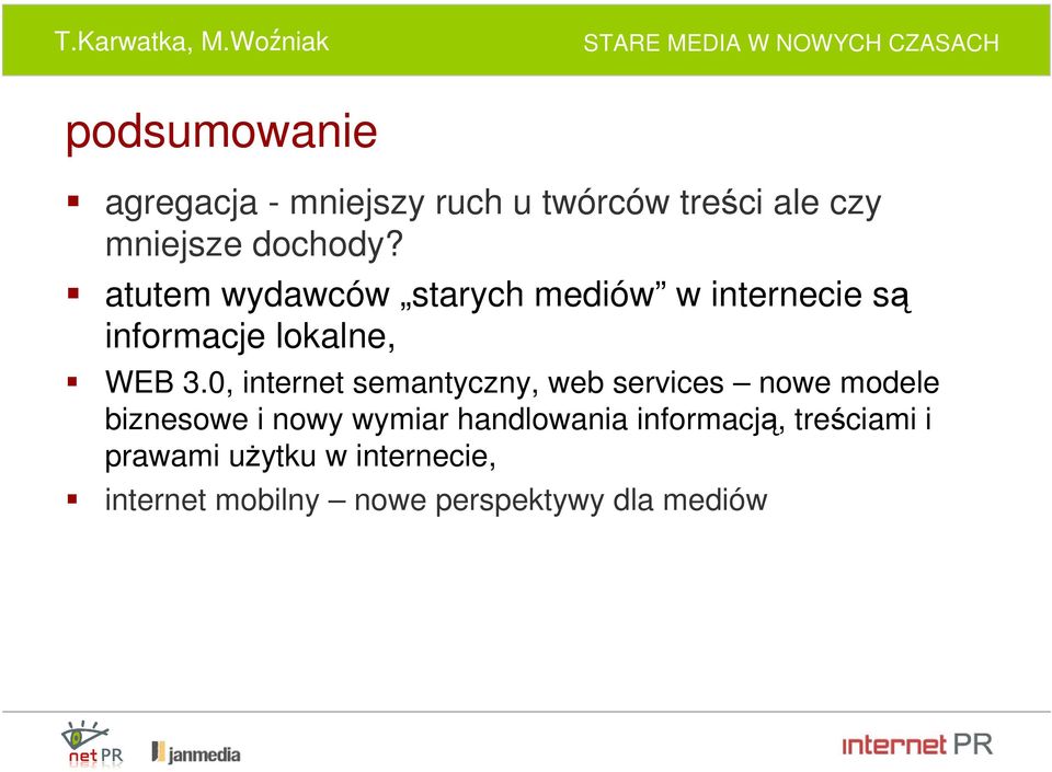 0, internet semantyczny, web services nowe modele biznesowe i nowy wymiar