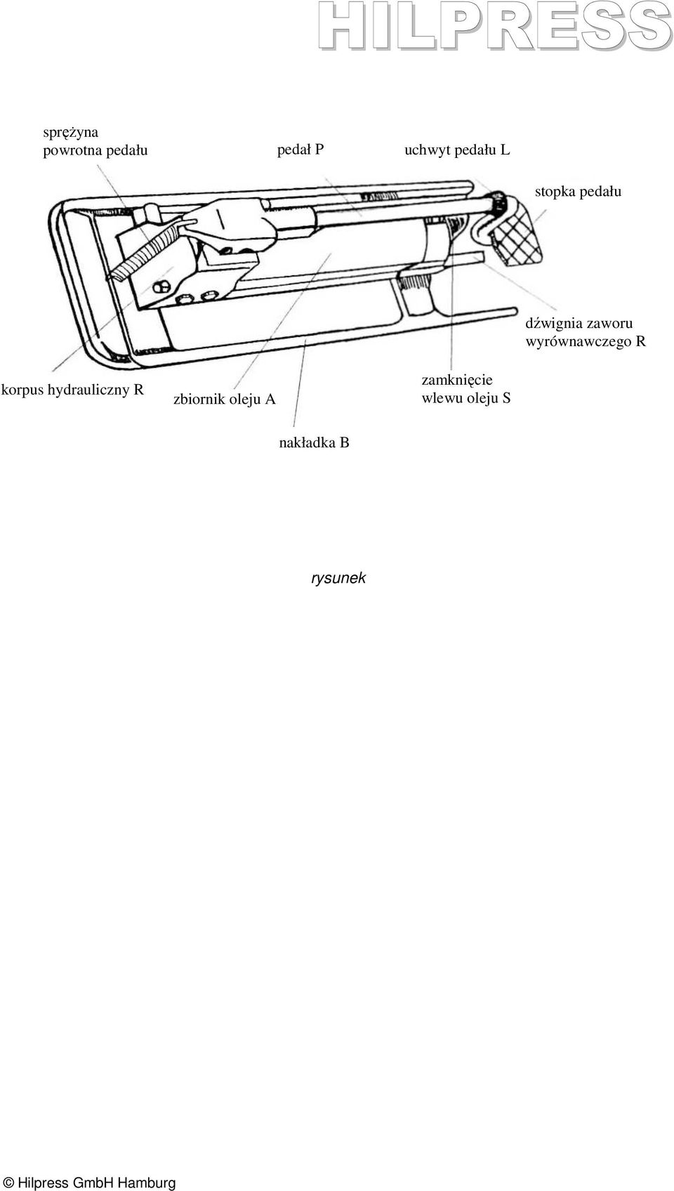 wyrównawczego R korpus hydrauliczny R