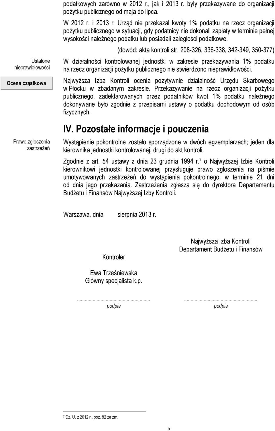 Urząd nie przekazał kwoty 1% podatku na rzecz organizacji pożytku publicznego w sytuacji, gdy podatnicy nie dokonali zapłaty w terminie pełnej wysokości należnego podatku lub posiadali zaległości