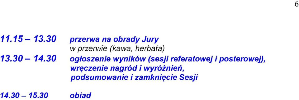 herbata) 13.30 14.