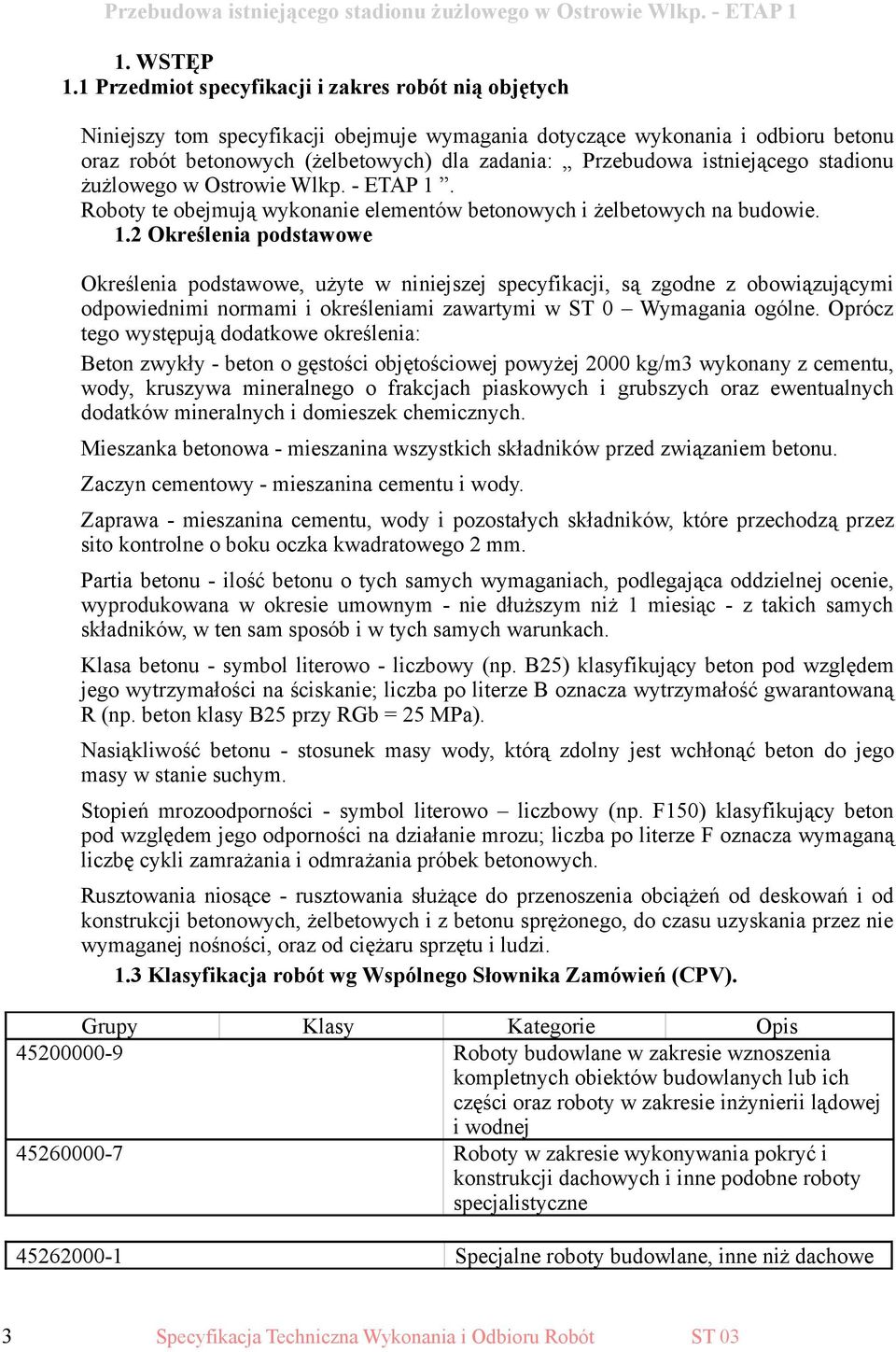 istniejącego stadionu żużlowego w Ostrowie Wlkp. - ETAP 1.