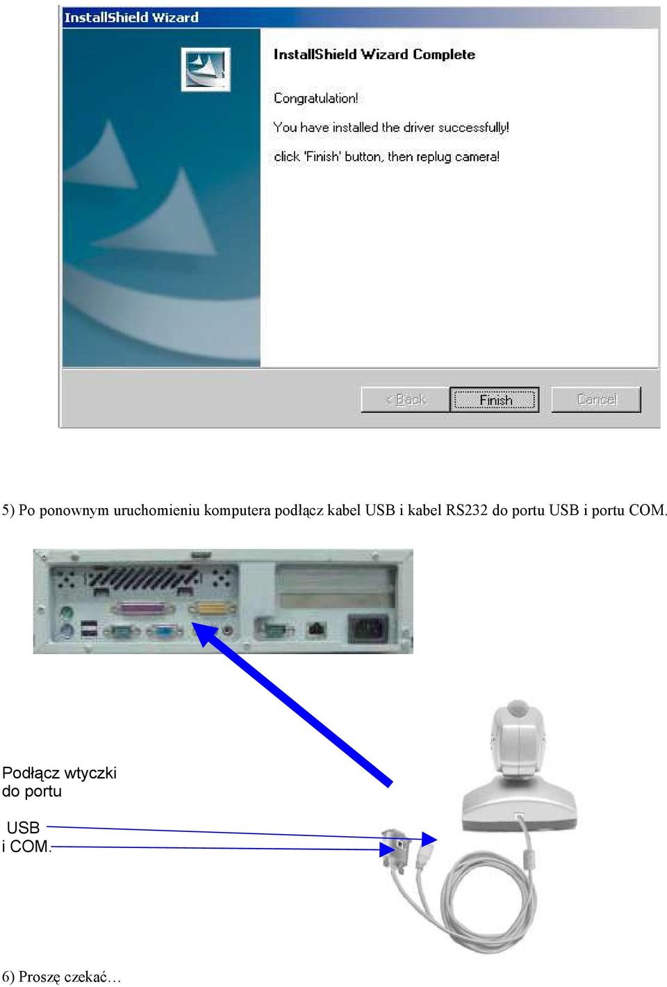 RS232 do portu USB i portu COM.