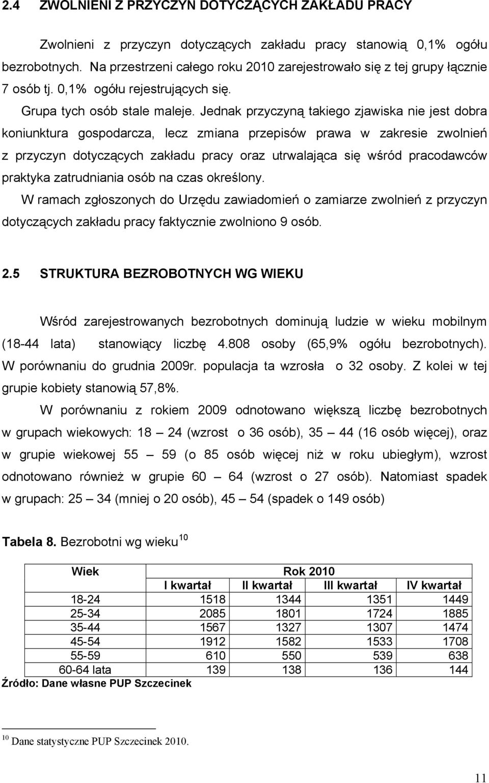Jednak przyczyną takiego zjawiska nie jest dobra koniunktura gospodarcza, lecz zmiana przepisów prawa w zakresie zwolnień z przyczyn dotyczących zakładu pracy oraz utrwalająca się wśród pracodawców