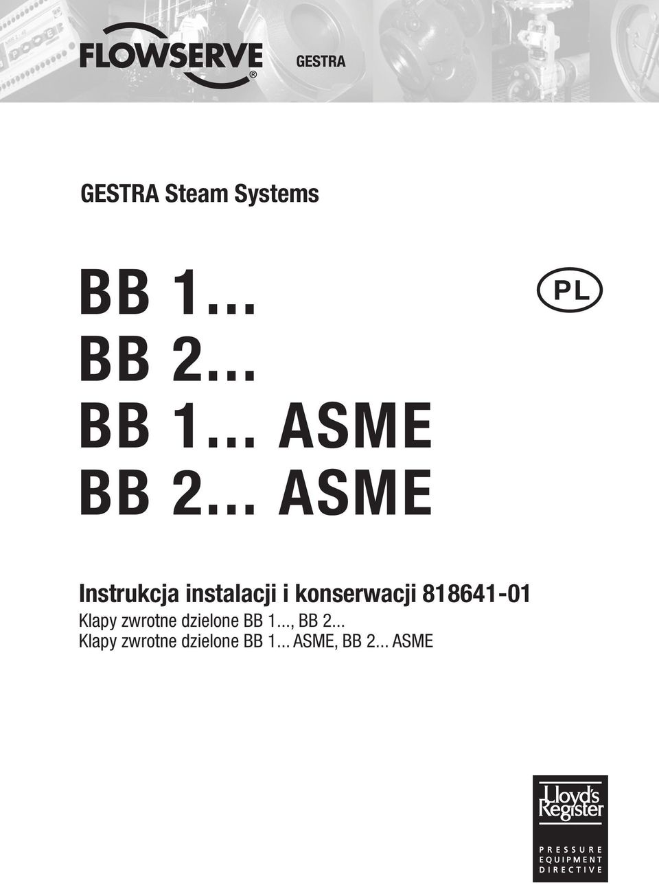 818641-01 Klapy zwrotne dzielone BB 1..., BB 2.