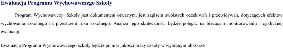 roku szkolnego.