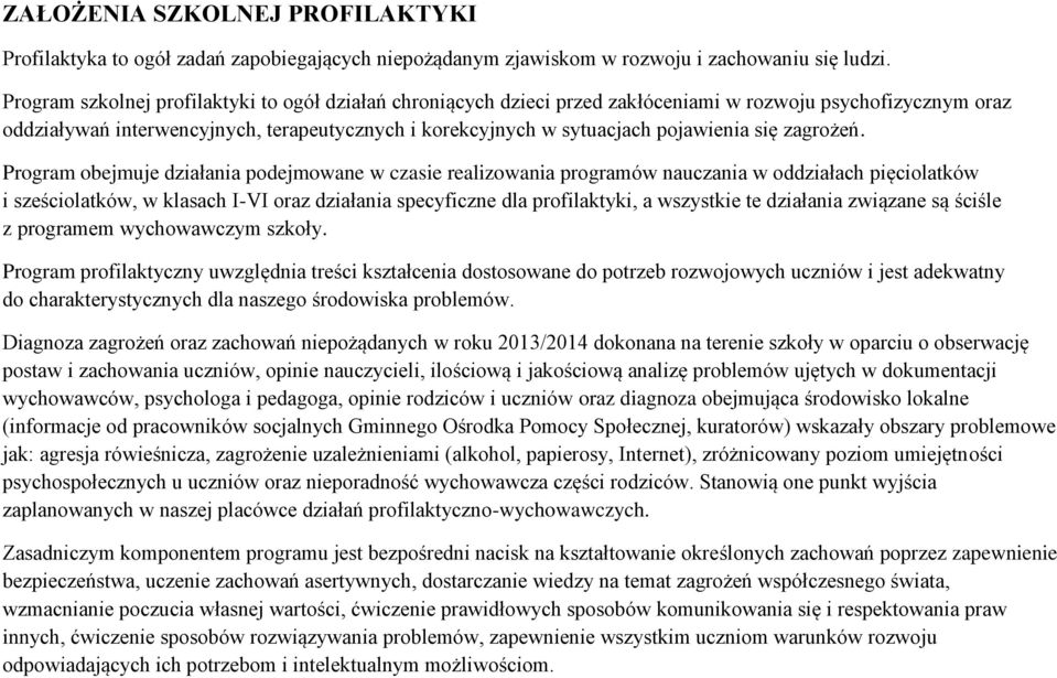się zagrożeń.