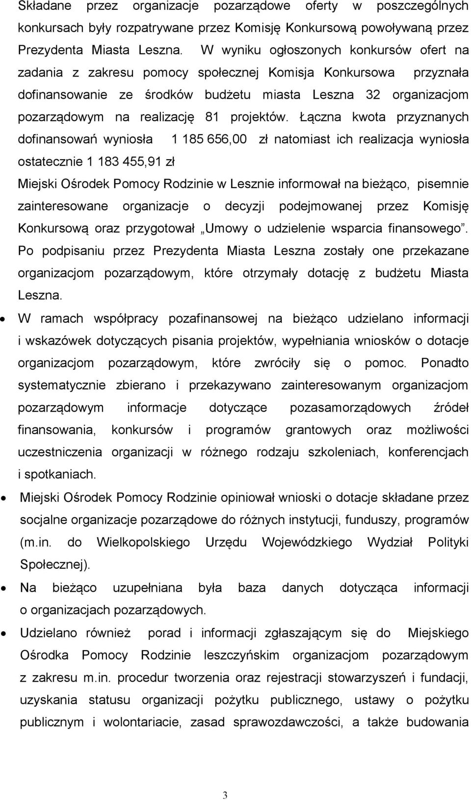 projektów.
