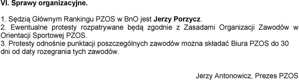 Orientacji Sportowej PZOS. 3.