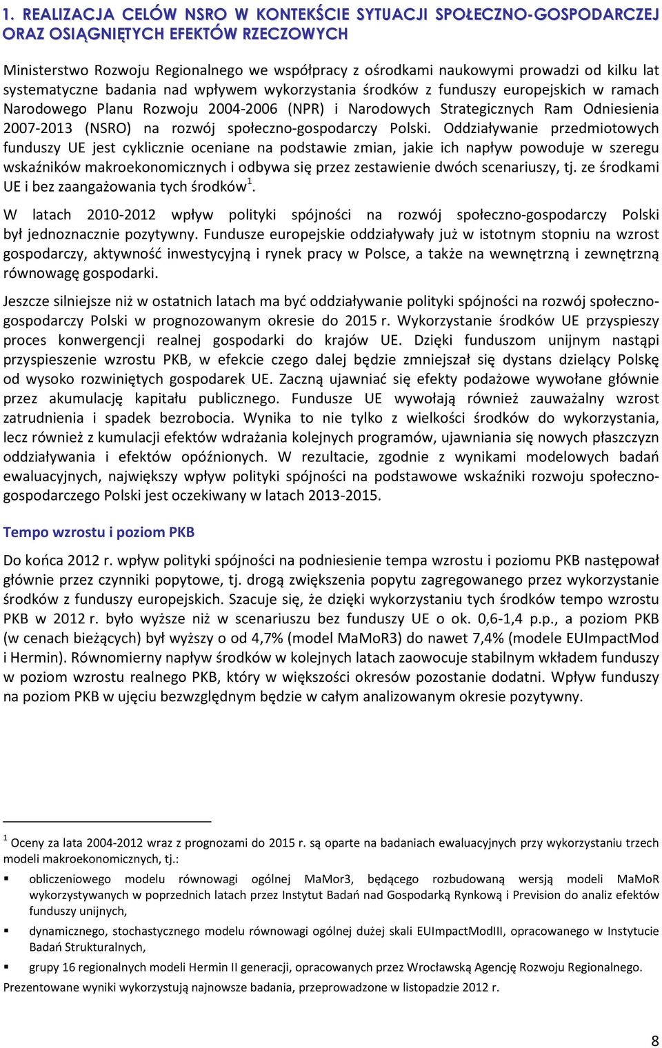 rozwój społeczno-gospodarczy Polski.