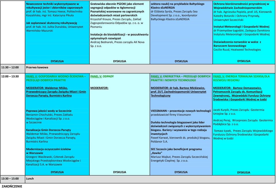 Julita Dunalska, Uniwersytet Warmińsko-Mazurski Gratowiska obecnie PSZOKI jako element segregacji odpadów w Aglomeracji Poznańskiej wzorowane na zagranicznych doświadczeniach miast partnerskich
