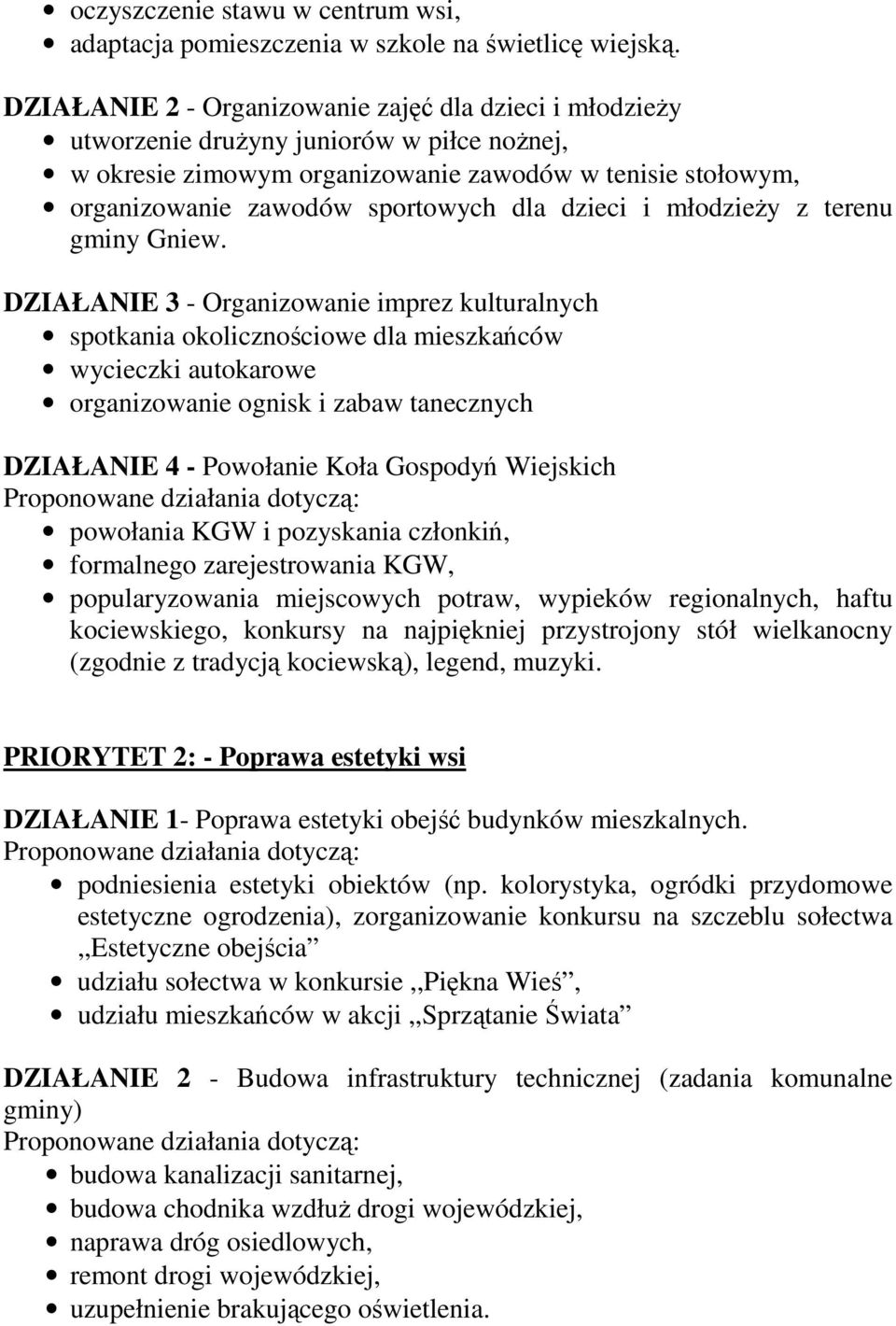 dzieci i młodzieŝy z terenu gminy Gniew.