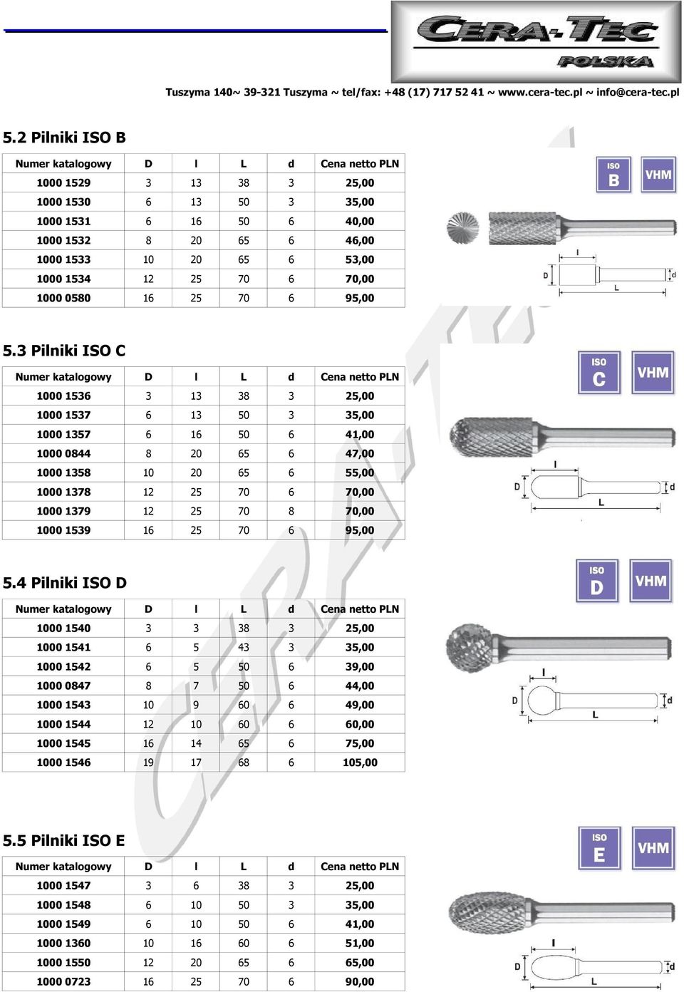 3 Pilniki ISO C 1000 1536 3 13 38 3 25,00 1000 1537 6 13 50 3 35,00 1000 1357 6 16 50 6 41,00 1000 0844 8 20 65 6 47,00 1000 1358 10 20 65 6 55,00 1000 1378 12 25 70 6 70,00 1000 1379 12 25 70 8